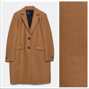Zara wool camel coat